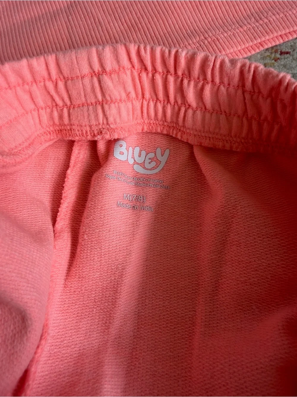 Bluey Girls Tank and Shorts Set, size M 7/8